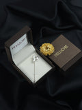 Peluche Alphabet 'P' Silver Lapel Pin for Men