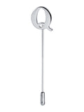 Peluche Alphabet 'Q' Silver Lapel Pin for Men
