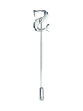 Peluche Alphabet 'S' Silver Lapel Pin for Men