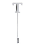 Peluche Alphabet 'T' Silver Lapel Pin for Men