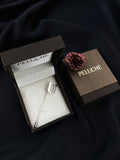 Peluche Alphabet 'U' Silver Lapel Pin for Men