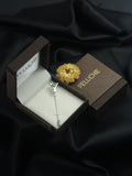 Peluche Alphabet 'Y' Silver Lapel Pin for Men