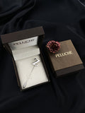 Peluche Alphabet 'Z' Silver Lapel Pin for Men