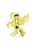 Peluche Royal Pegasus Golden Stainless Steel Brooch For Men