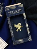 Peluche Royal Pegasus Golden Stainless Steel Brooch For Men