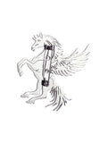 Peluche Royal Pegasus Silver Stainless Steel Brooch For Men