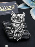 Peluche Owluxe Silver Stainless Steel Brooch For Men