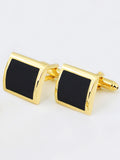 Peluche Black Crystal Studded & Shirt Studs Set Stud Set