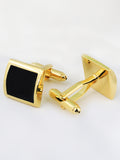 Peluche Black Crystal Studded & Shirt Studs Set Stud Set