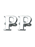 Peluche Silver Coloured Alphabet Cufflink (Letter P)
