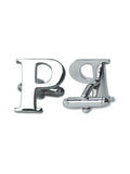 Peluche Silver Coloured Alphabet Cufflink (Letter P)