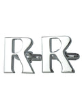 Peluche Silver Coloured Alphabet Cufflink (Letter R)