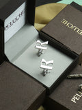 Peluche Silver Coloured Alphabet Cufflink (Letter R)