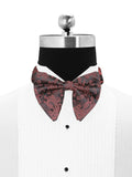Peluche Fine Elegance Black Cummerbund, Bow Tie & Pocket Square Set