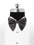 Peluche Ritzy Black Cummerbund, Bow Tie & Pocket Square Set