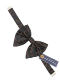 Peluche Ritzy Black Cummerbund, Bow Tie & Pocket Square Set