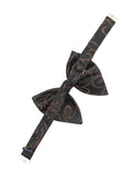 Peluche Ritzy Black Cummerbund, Bow Tie & Pocket Square Set