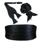 Peluche Cummerbund, Open Bowtie & Pocket Square Set for Men