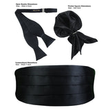 Peluche Cummerbund, Open Bowtie & Pocket Square Set for Men