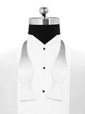 Peluche Royal White Cummerbund, Open Bow Tie & Pocket Square Set for Men
