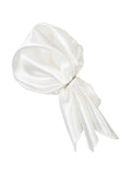 Peluche Royal White Cummerbund, Open Bow Tie & Pocket Square Set for Men