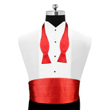 Peluche Cummerbund, Open Bowtie & Pocket Square Set for Men