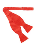 Peluche Sultry Red Cummerbund, Open Bow Tie & Pocket Square Set for Men