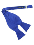 Peluche Dark Blue Cummerbund, Open Bow Tie & Pocket Square Set for Men