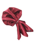 Peluche Burgundy Onyx Cummerbund, Open Bow Tie & Pocket Square Set for Men