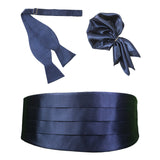 Peluche Cummerbund, Open Bowtie & Pocket Square Set for Men