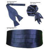 Peluche Cummerbund, Open Bowtie & Pocket Square Set for Men