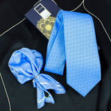 Neck Tie and Pocket Square Set for Men