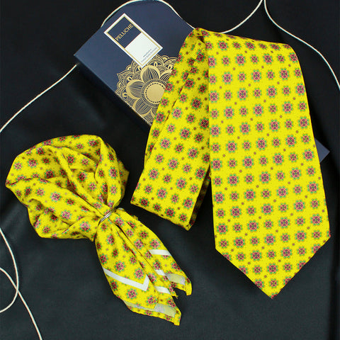 Neck Tie and Pocket Square Set for Men