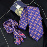 Neck Tie and Pocket Square Set for Men