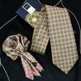 Neck Tie and Pocket Square Set for Men