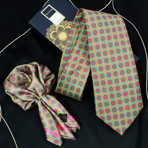 Neck Tie and Pocket Square Set for Men