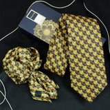 Neck Tie and Pocket Square Set for Men