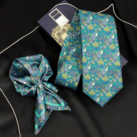 Neck Tie and Pocket Square Set for Men