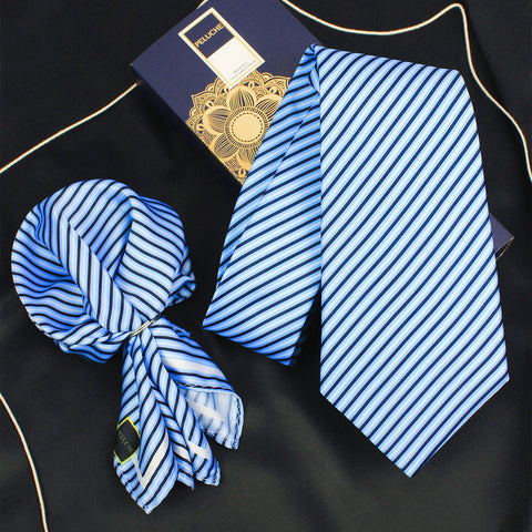 Neck Tie and Pocket Square Set for Men