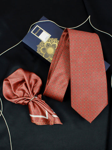 Neck Tie and Pocket Square Set for Men