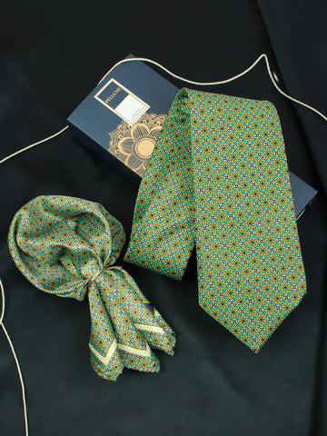 Neck Tie and Pocket Square Set for Men