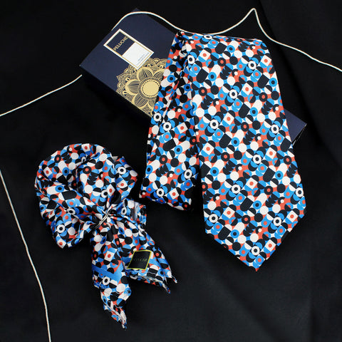 Neck Tie and Pocket Square Set for Men