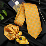 Neck Tie and Pocket Square Set for Men