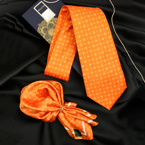 Neck Tie and Pocket Square Set for Men