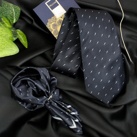 Neck Tie and Pocket Square Set for Men