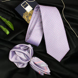 Neck Tie and Pocket Square Set for Men