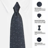 Neck Tie and Pocket Square Set for Men