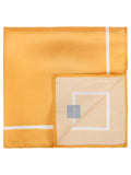 Peluche Classic Hue Yellow Pocket Square for Men (14X14 inches)
