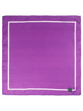Peluche Classic Hue Purple Pocket Square for Men (14X14 inches)