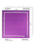 Peluche Classic Hue Purple Pocket Square for Men (14X14 inches)